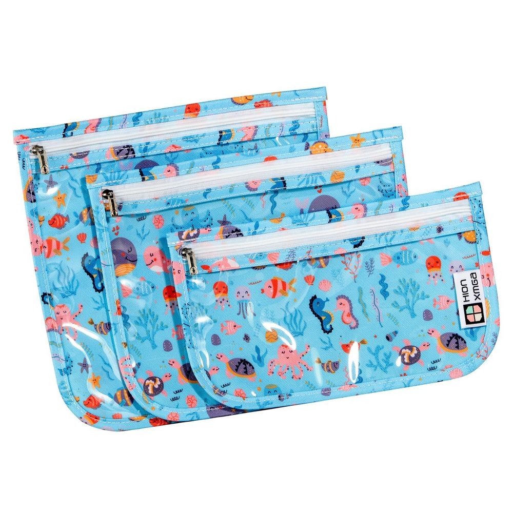 Tsa Approved Toiletry Bag, Set Of 3 Clear Travel Toiletry Bag Quart Size🐘